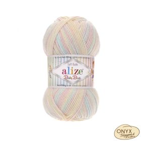 Alize Baby Best Batik 6655 rózsaszín-sárga- kék fonal