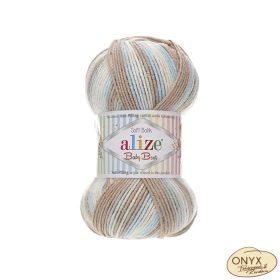 Alize Baby Best Batik 6657 barna-kék-fehér fonal