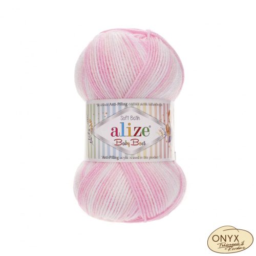 Alize Baby Best Batik 6660 rózsaszín-fehér színátmenetes