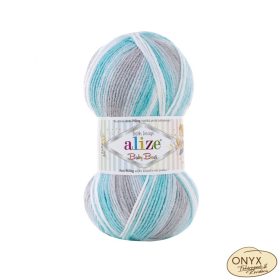Alize Baby Best Batik 7264 kék-fehér-szürke fonal