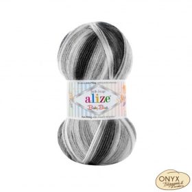 Alize Baby Best Batik 7542 szürke-fehér