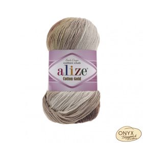   Alize Cotton Gold Batik 3300 krém-világosbarna-csokibarna színátmenetes - KIFUTÓ MODELL