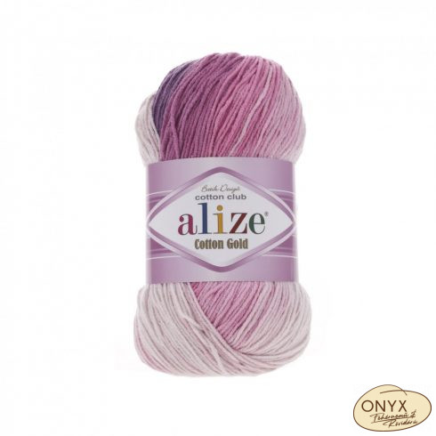 Alize Cotton Gold  Batik 3302 rózsaszín-lila színátmenetes