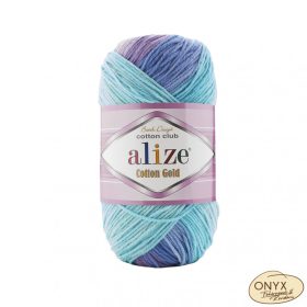 Alize Cotton Gold Batik 4531 türkiz-lila színátmenetes