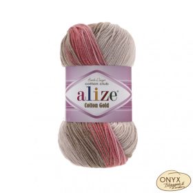   Alize Cotton Gold Batik 5970 bézs-barna-rózsaszín színátmenetes