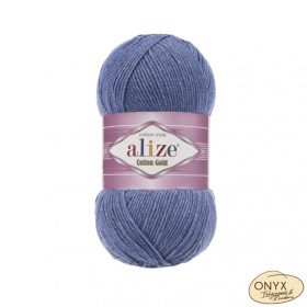   Alize Cotton Gold Club 374 kék melange fonal - KIFUTÓ MODELL