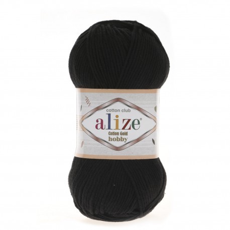 Alize Cotton Gold Hobby 060 fekete fonal 