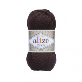 Alize Díva 026 sötétbarna fonal 