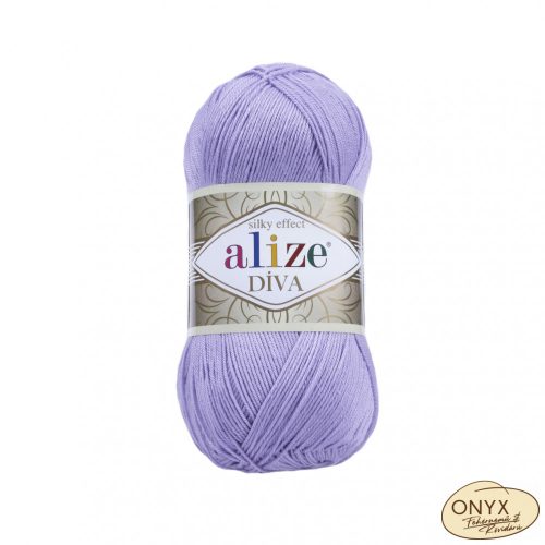 Alize Díva  158 levendula lila színű fonal 