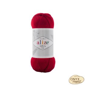 Alize Díva Fine 106 piros fonal