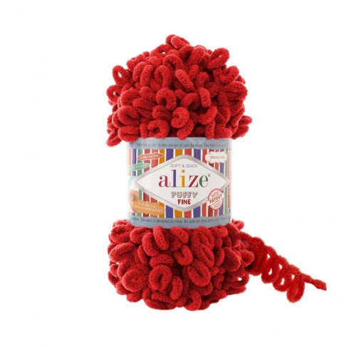 Alize Puffy Fine 056 piros