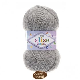 Alize Sekerim Bebe 21 szürke melange fonal