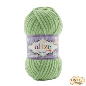 Alize Velluto 103 spárgazöld fonal