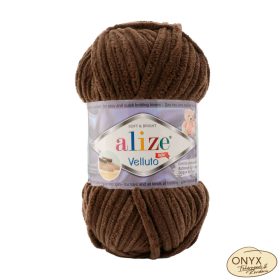 Alize Velluto 493 sötétbarna fonal