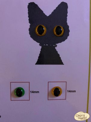 Cicaszem színes 14mm két színben