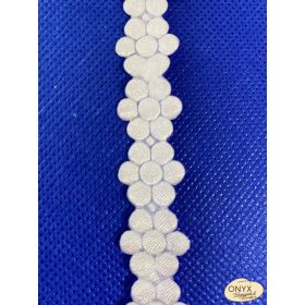 Díszítő szalag virágos 15mm