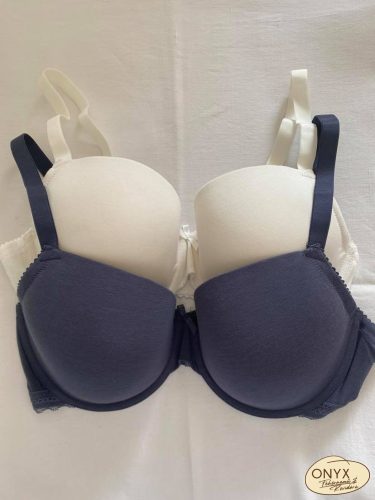Dorina Lila-2PP Eco pamut szivacsos melltartó 2db KIFUTÓ MODELL