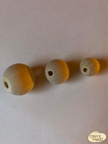 Fagolyó átfúrt 3 méretben angyalkához is