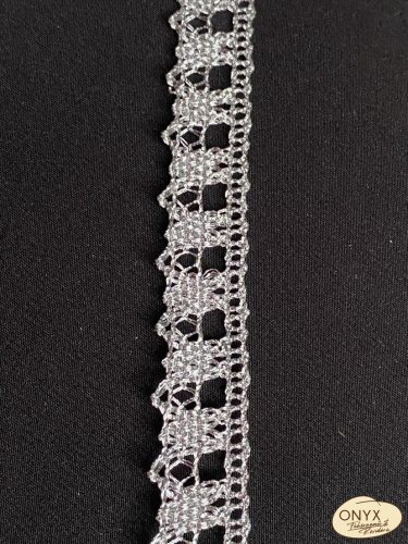 Fényes csipke 015mm ezüst 103