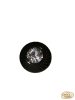 Gomb G-74 fekete kristályköves ékszergomb füles