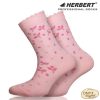 Herbert HGB331 rózsaszín pettyes gyerek bokazokni
