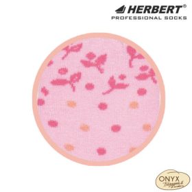 Herbert HGB331 rózsaszín pettyes gyerek bokazokni