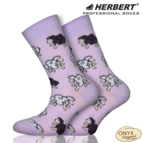 Herbert HGB341 rózsa-lila bárányos gyerek bokazokni