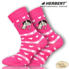 Herbert HGB342 gyerek bokazokni szivecskés lovas mintával