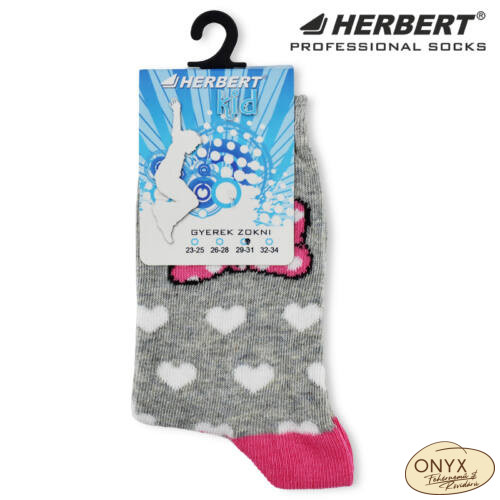 Herbert HGB363 masnis szivecskés gyerek bokazokni