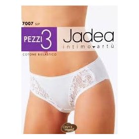 Jadea 7007 női pamut slip csipke díszítéssel
