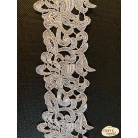 Légcsipke 857 ezüstszürke 60mm széles