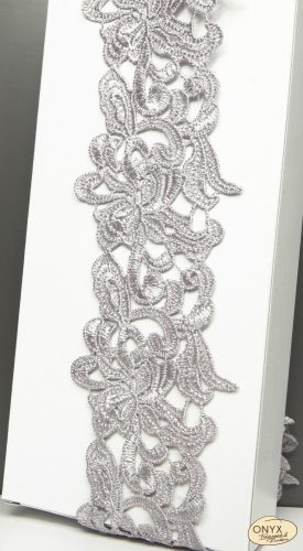 Légcsipke 857 ezüstszürke 60mm széles