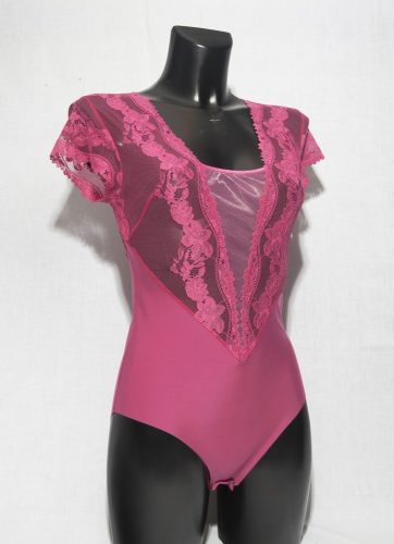 Leilieve M8808 csipkés body rövidujjú