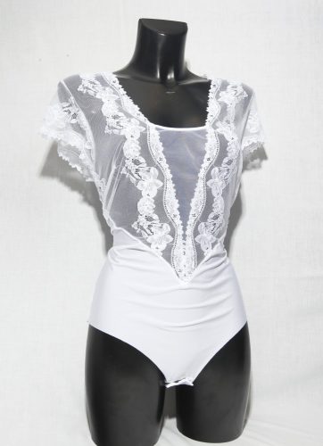 Leilieve M8808 csipkés body rövidujjú