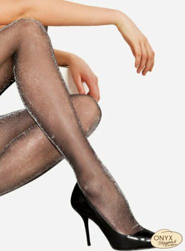 Lores Carnevale lurex ezüstös 20DEN harisnyanadrág