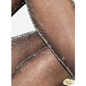 Lores Carnevale lurex ezüstös 20DEN harisnyanadrág