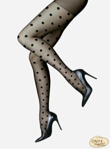 Lores Fashion pöttyös 20DEN harisnyanadrág