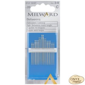   Milward 2121207 hegyes félhosszú steppelőtű Nr.3-9 méretekben 20 dbos