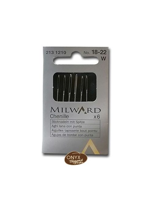 Milward 2131210 rövid hímzőtű acél No 18-22W méret 6 dbos