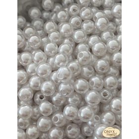 Műanyag tekla gyöngy 8mm átfúrt 