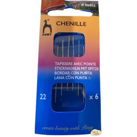 Pony Chenille tűkészlet Nr 22 6db-os