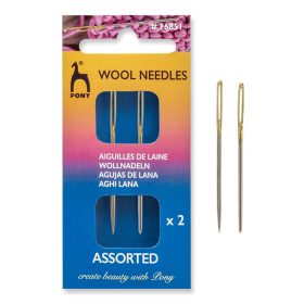 Pony Wool needles gyapjú varrótű készlet, 2db-os 16851