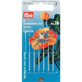 Prym 125550 hegyes hímzőtű No 18 méretben 6 db-os