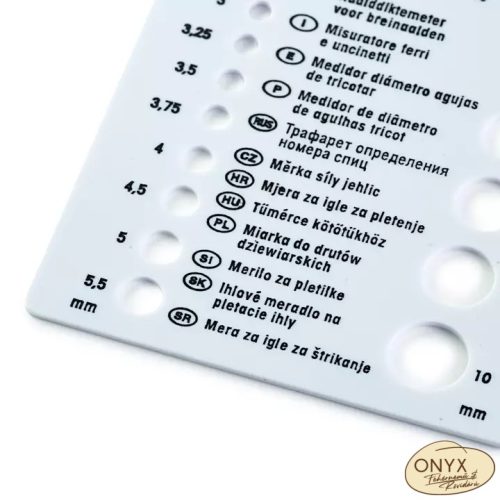 Prym 611740 kötő-, és horgolótű méretjelző