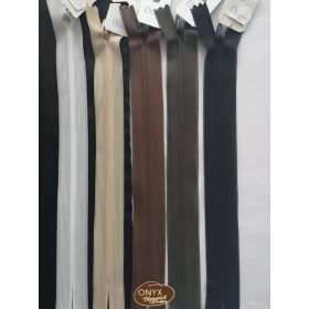 Rejtett zárt végű cipzárak