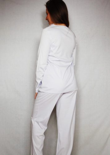 Rösch 3224068 halványlila hosszú ujjú elegáns pizsama