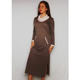   Rösch 3823742 Maxi szabadidőruha 2 zsebbel kámzsa galérral