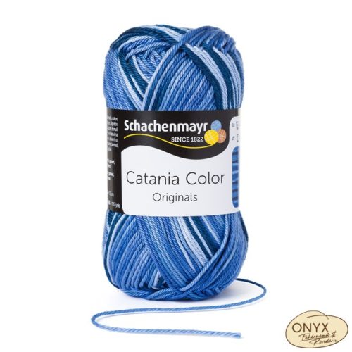 Schachenmayr Catania Color 201 jeans kékek fonal