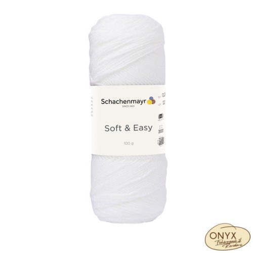 Schachenmayr Soft&Easy 001 fehér fonal