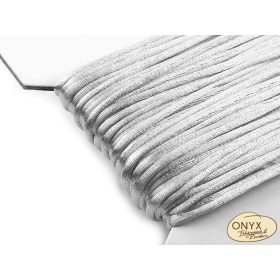 Szatén zsinór 2 mm ezüstszürke (patkány farka)0041-03